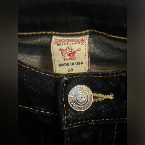 True Religion Brand Jeans Women’s size 28 Stella Skinny Dark Blue - Picture 5 of 14